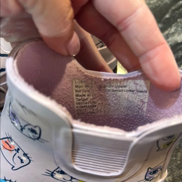 Cat & Jack Target Kids Cat Print Pink Rain Boots - Picture 6 of 12